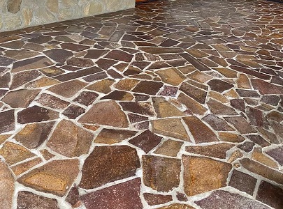 Prírodný porfýr Donna, nepravidelné tvary, hr. 3-5 cm