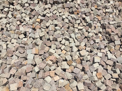 Dlažobné kocky porfýr Grigio Rosa 4/6