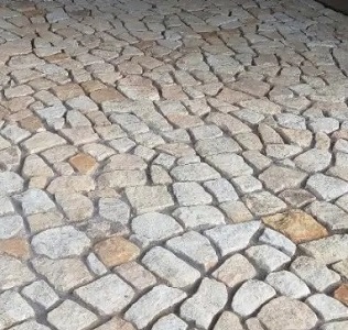 Pieskovcové kamene - odseky do gabiónu/dlažba