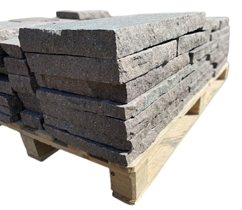 Prírodný porfýr Grigio Rosa, pravidelné tvary, hr. 3-5 cm I.