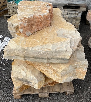 Prírodný štiepaný vápenec Marina MAXI, hr. 14-16 cm