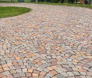 Dlažobné kocky porfýr Grigio Rosa 4/6