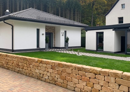 Prírodný štiepaný pieskovec Lara - murovacie bloky