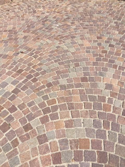 Dlažobné kocky porfýr Grigio Rosa 4/6