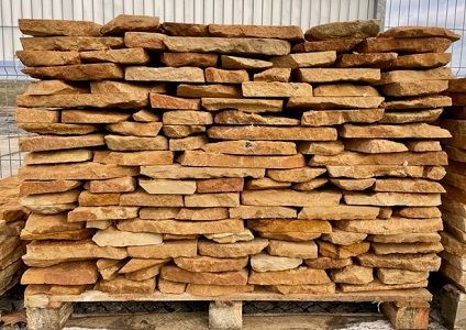 Prírodný štiepaný pieskovec Lara - hr. 3 cm, kyklopský  obklad