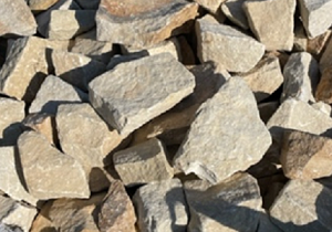 Pieskovcové kamene - odseky do gabiónu/dlažba