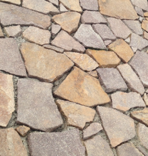 Prírodný porfýr Donna, nepravidelné tvary, hr. 1-3 cm