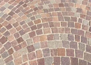 Dlažobné kocky porfýr Grigio Rosa 4/6