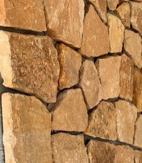 Prírodný štiepaný pieskovec Lara - hr. 3 cm, kyklopský  obklad